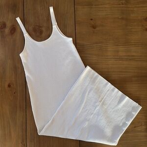 Vince Ribbed Cami Dress Ivory